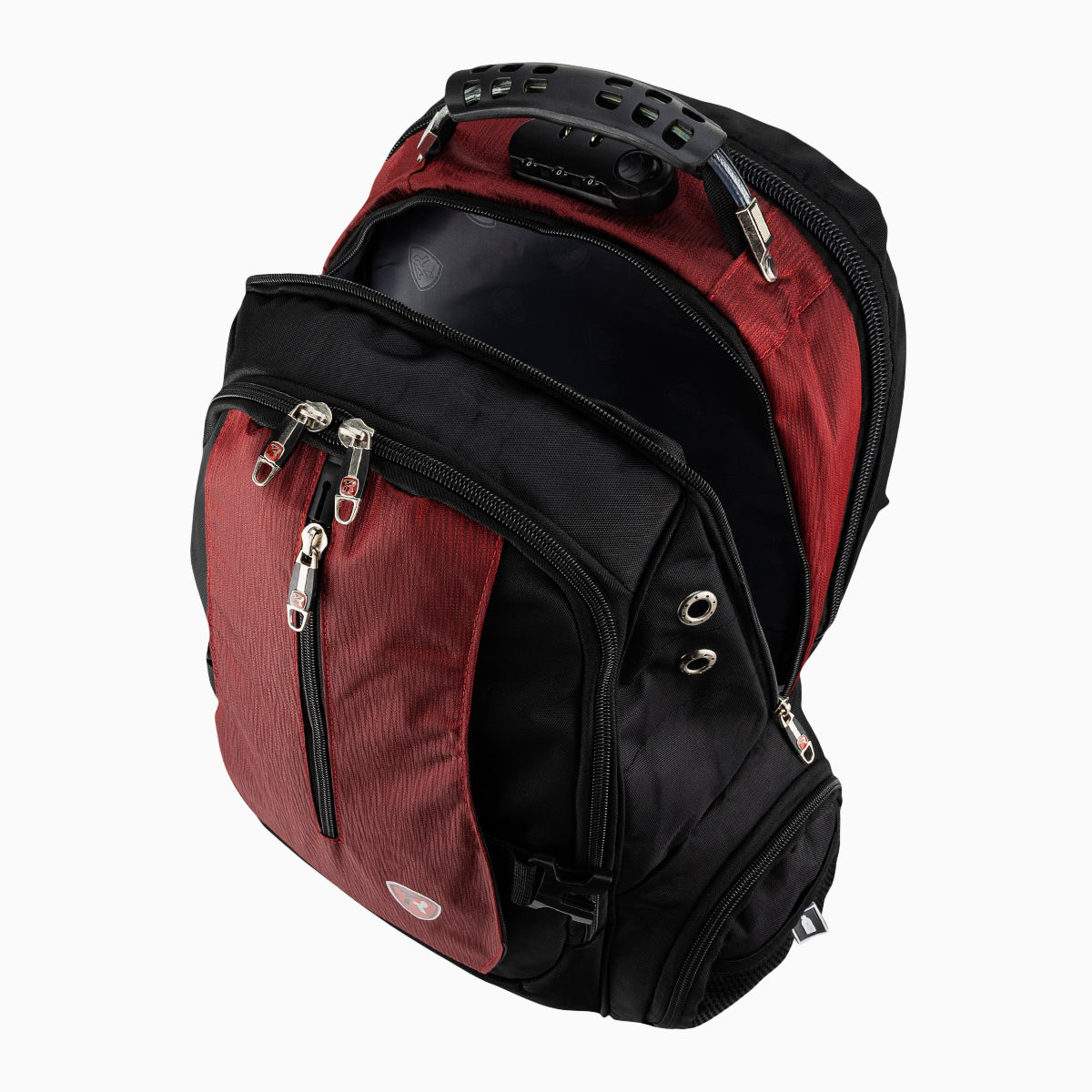 Mochila escolar color negro con vino