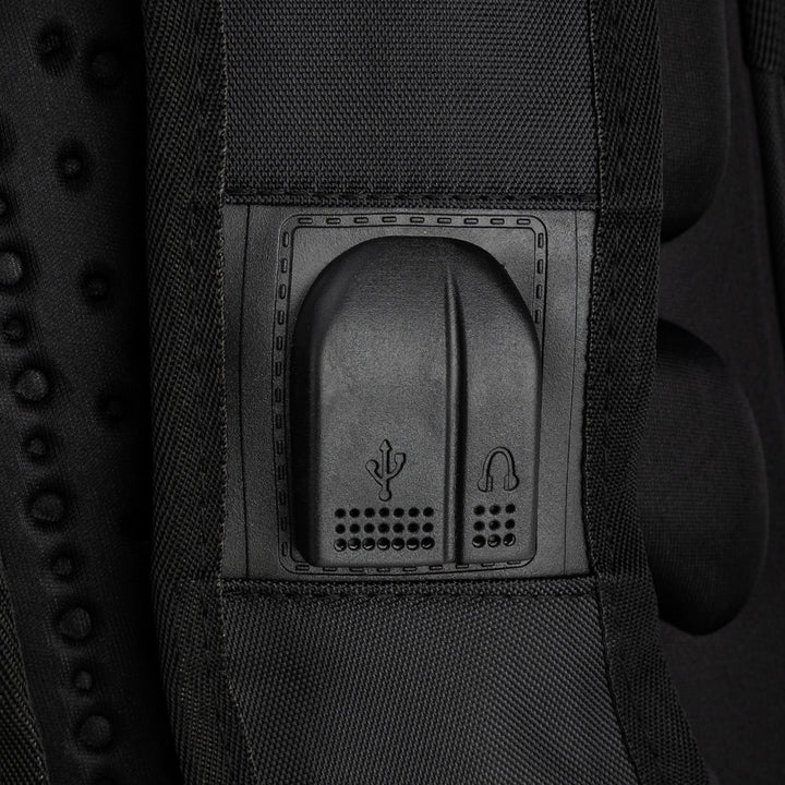Mochila escolar color negro con vino