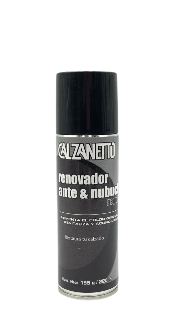 Spray Renovador para Ante Y Nubuck  Negro Calzanetto 00098