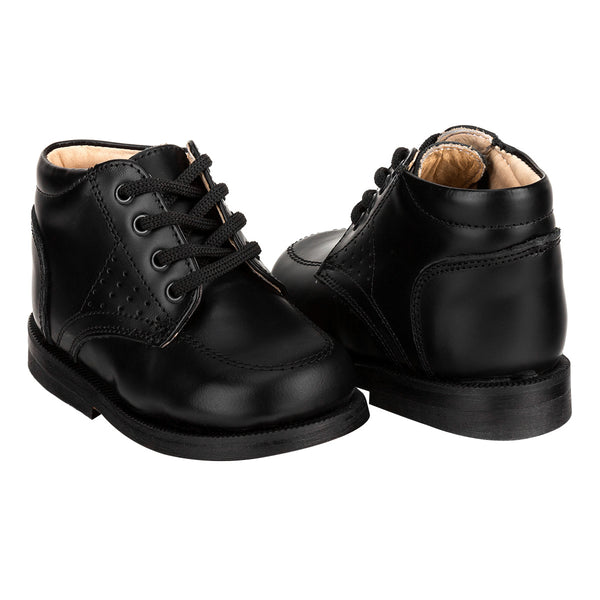 Zapato Botín Negro Ortopédico Joven Ortouno 00254