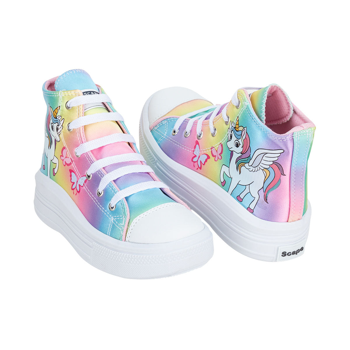 Tenis Bota Arcoiris Unicornio Scape Niña 03532