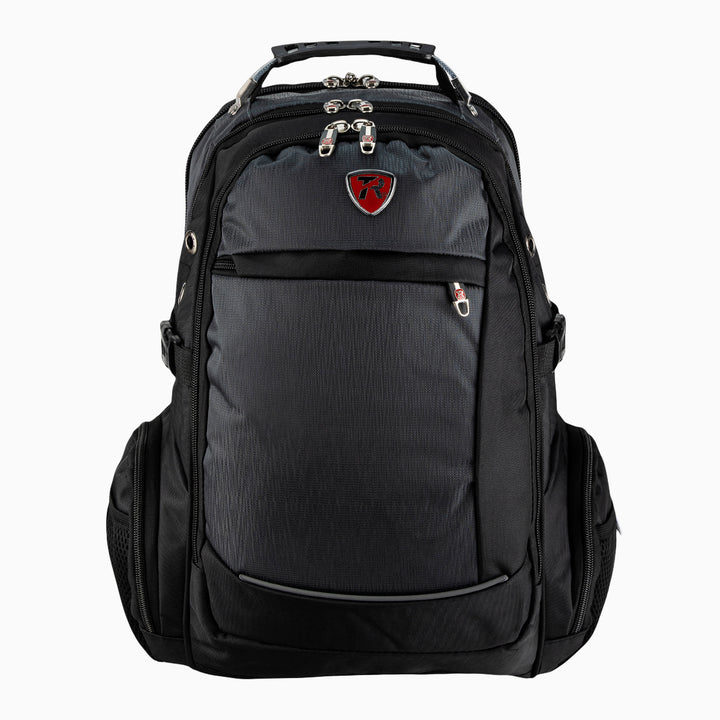 Mochila escolar color Negro con Gris