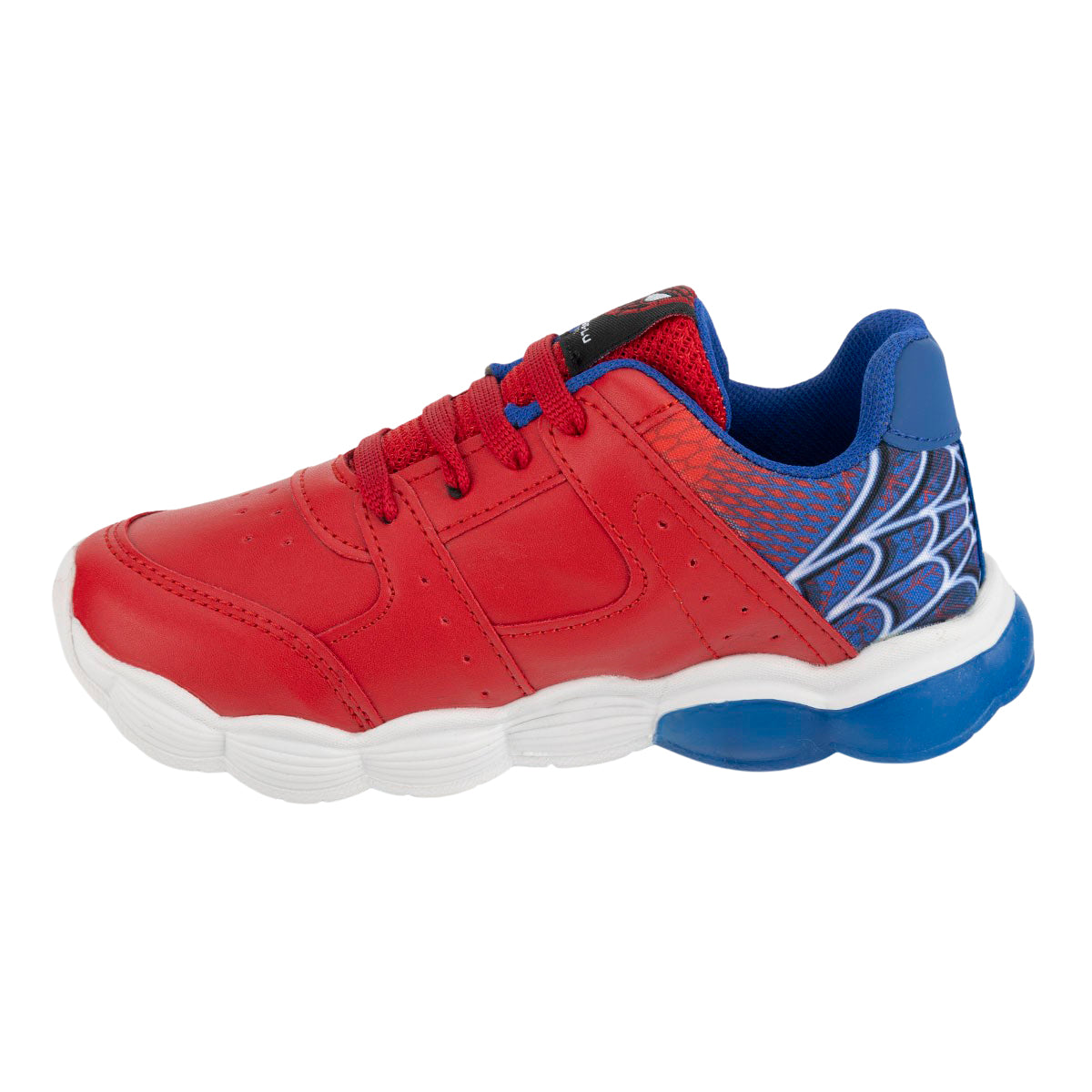 Tenis Moda Luz Led Spider Man Niño Kings Lu 06318