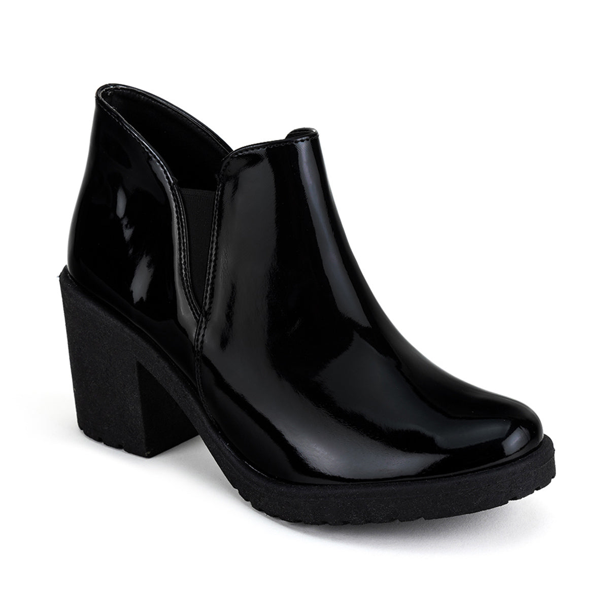 Botín Casual Charol Para Mujer Caramel 04533 - Tres Reyes Zapaterías - México