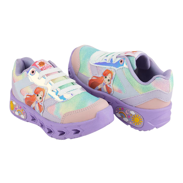 Tenis Moda Brillos Luz Led Niña Suns 06309