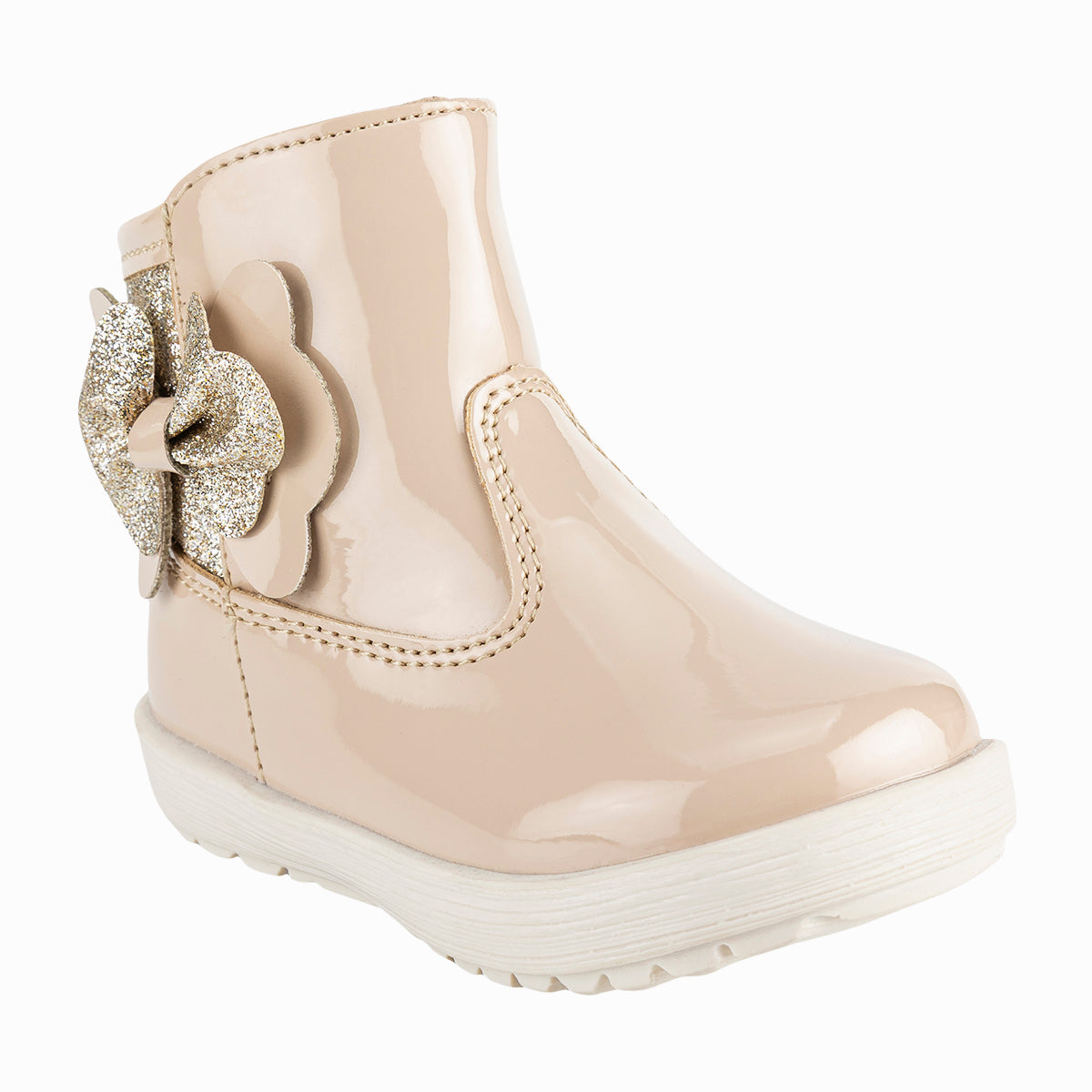 Bota para bebé en color natural de la marca Happy Shoes