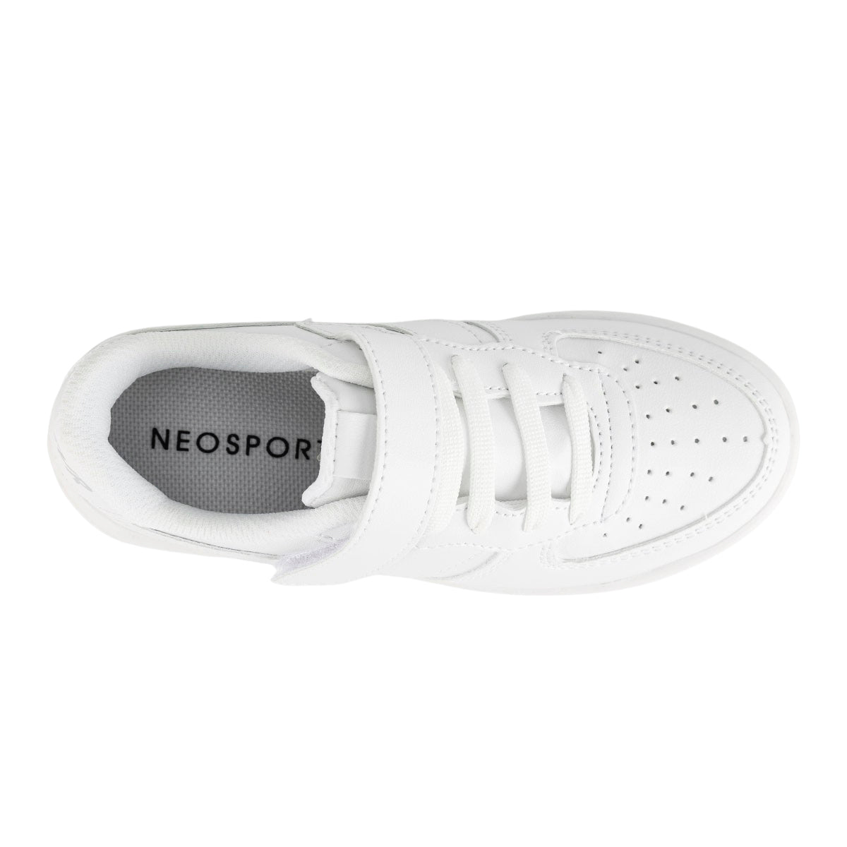 Tenis Blancos Escolar Casual Moda Escolar Niño Neosport 05797