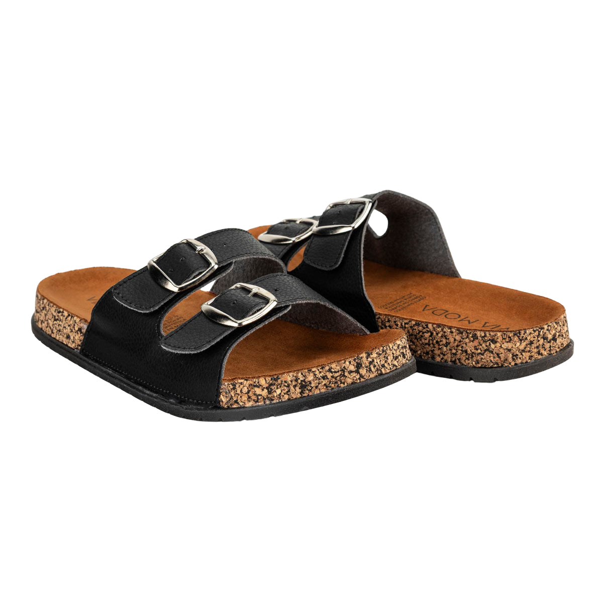 Sandalia Casual Dama Hebillas Corcho Via Moda 02827