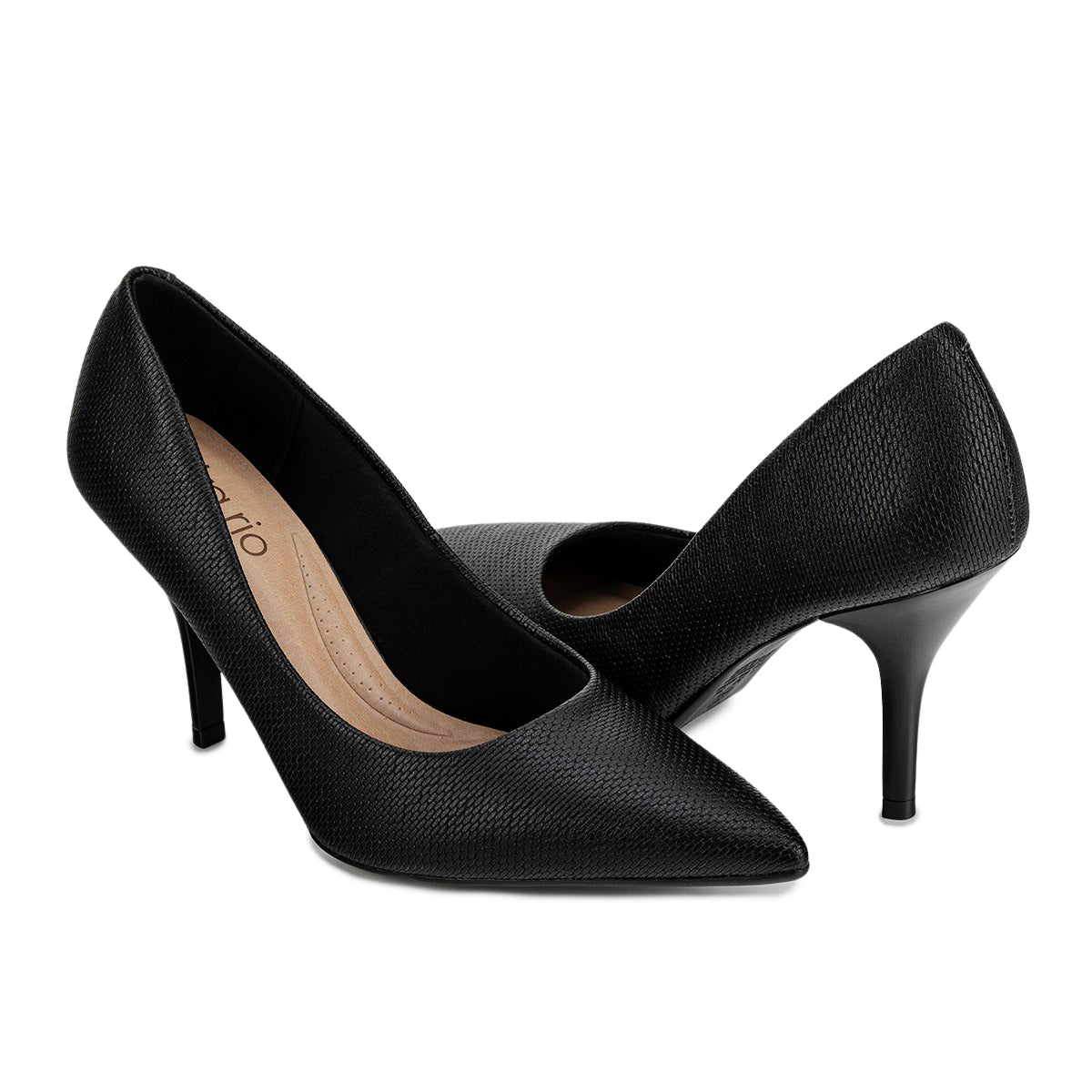 Zapatilla Vestir Clásica Para Mujer Beira Rio 04676/77 Negro-Blanco - Tres Reyes Zapaterías - México