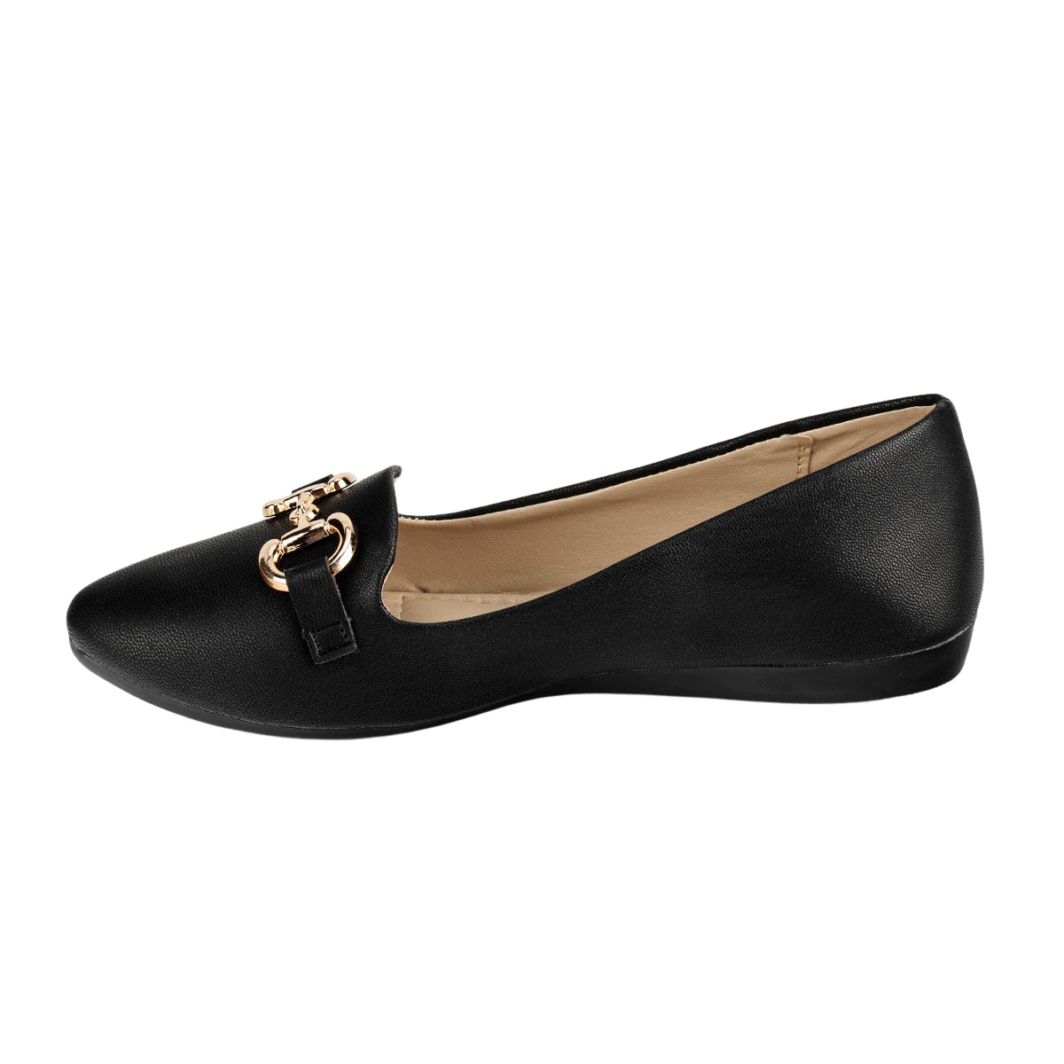 Zapato Casual Hebilla Negro Dama Stampa 05449
