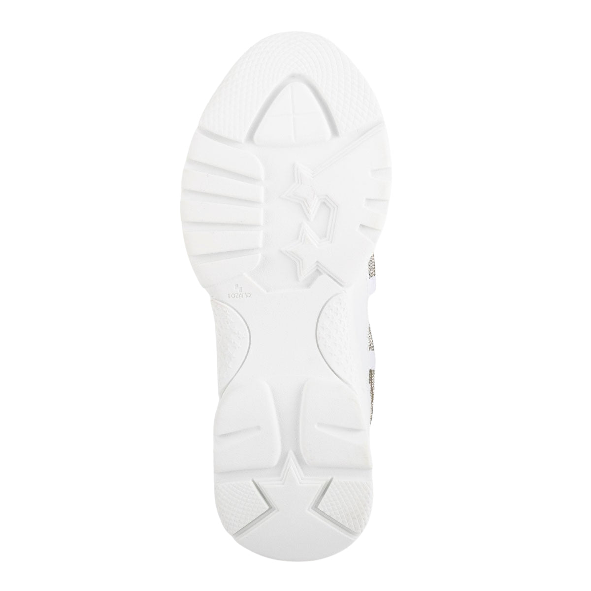 Tenis Blancos Plataforma Brillos Para Mujer Neosport 05216