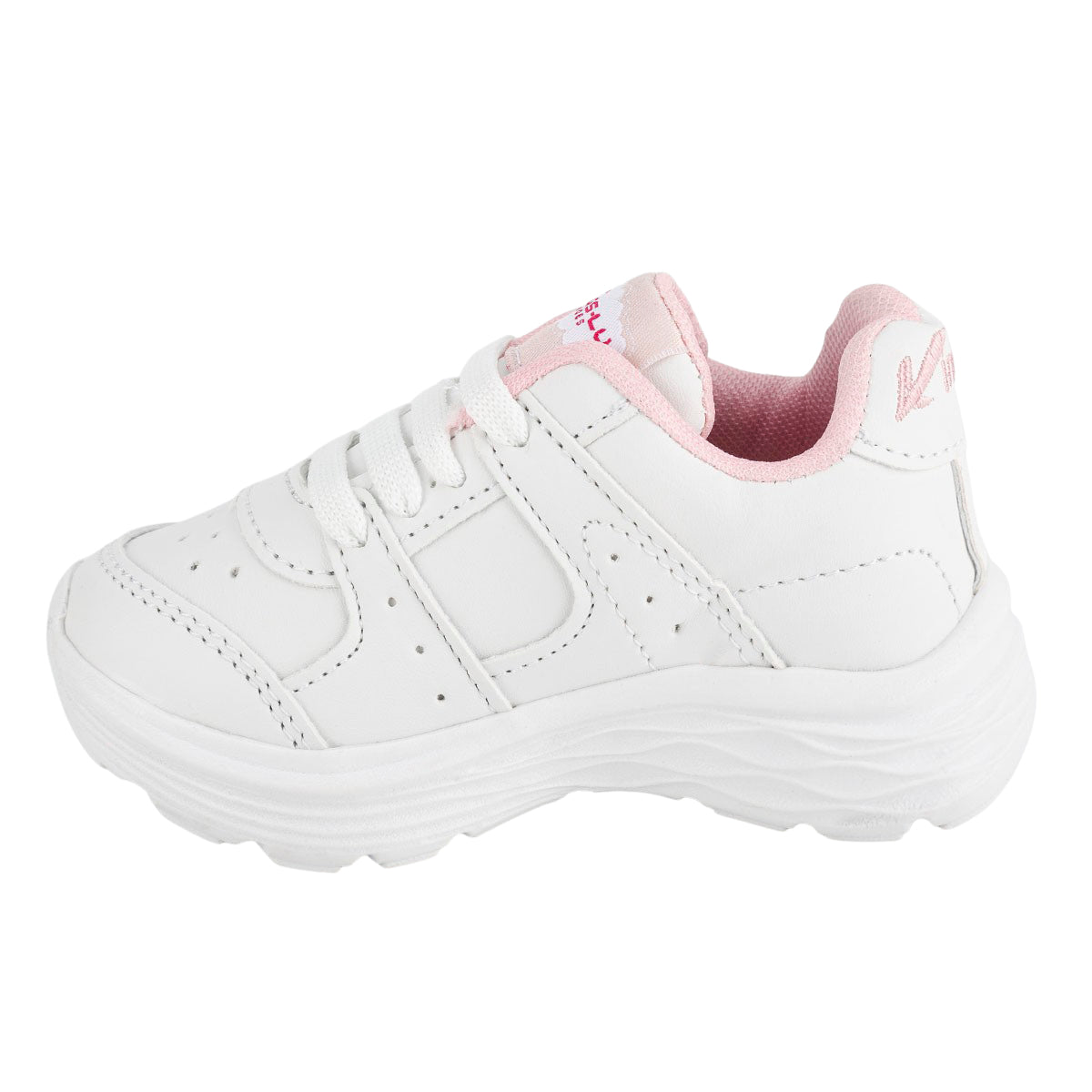 Tenis Blancos Escolar Moda Niña Kings Lu 06049