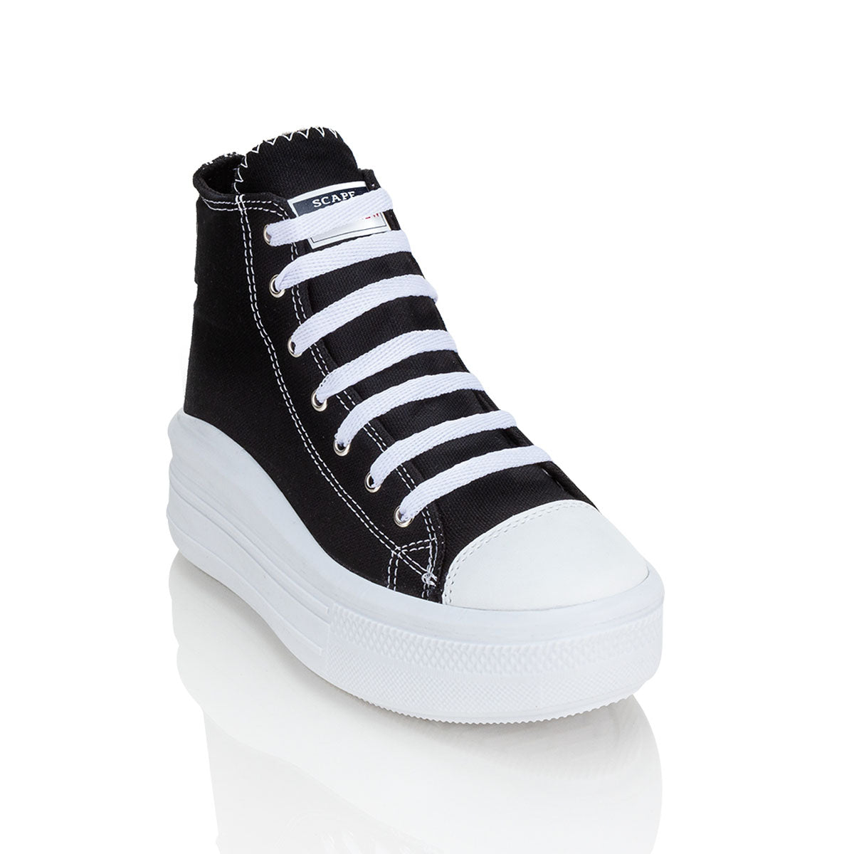 Tenis Blancos Escolar Casual Niña Scape 03535-37
