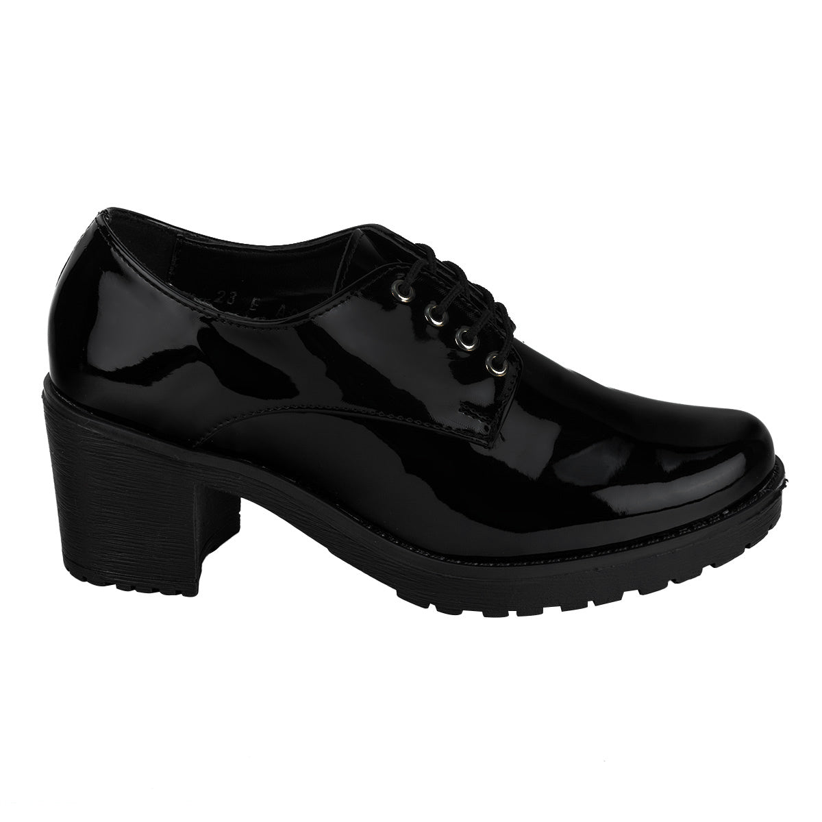 Zapato Tacón Charol Casual Dama Fusión 04850