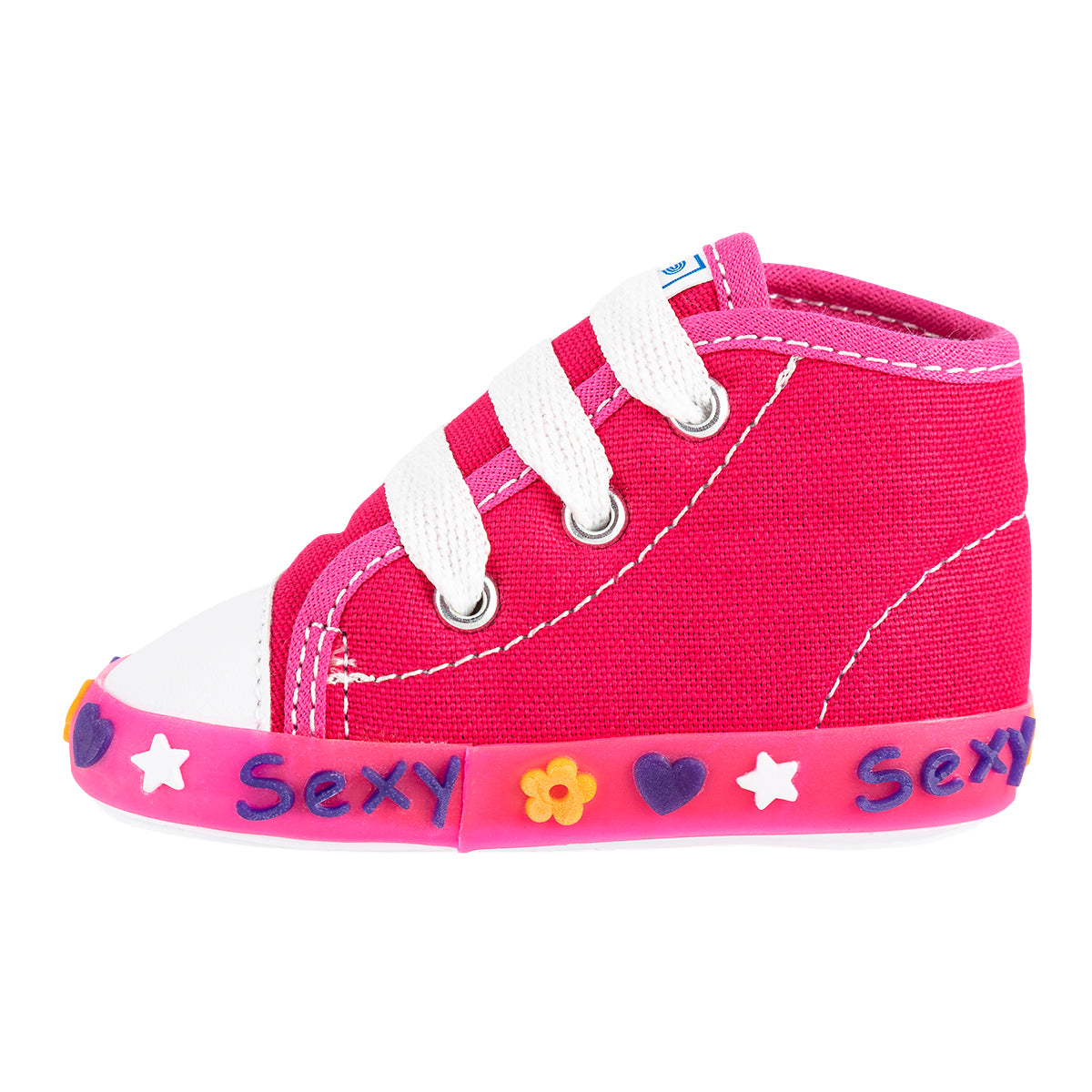 Tenis color fiusha para bebé de la marca Gonay Kids