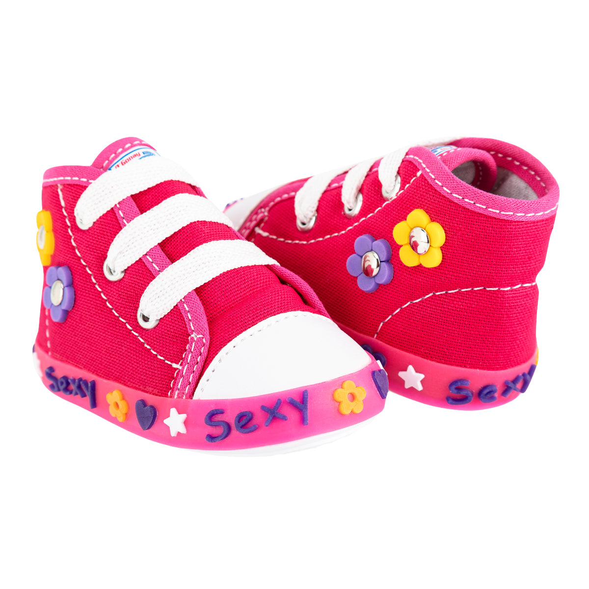 Tenis color fiusha para bebé de la marca Gonay Kids