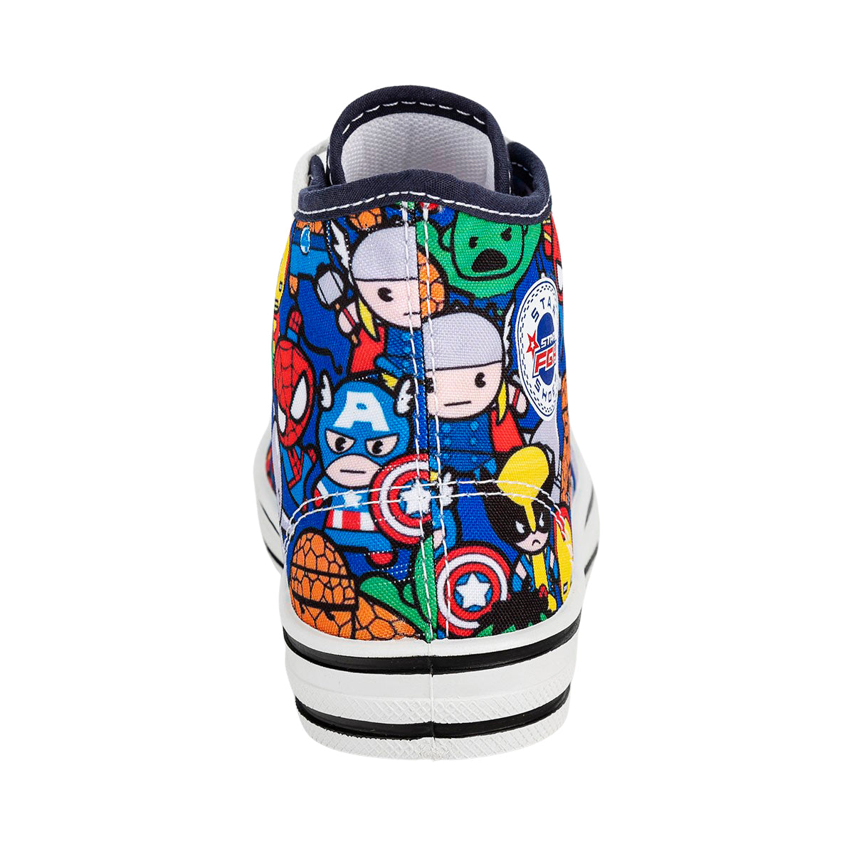 Tenis Bota Casual Moda Superhéroe Niño Fghstars 05580