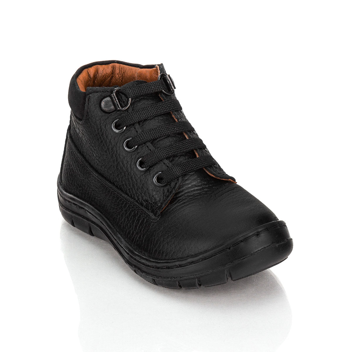 Botín Moda Escolar Negro Niño Dogi 01192