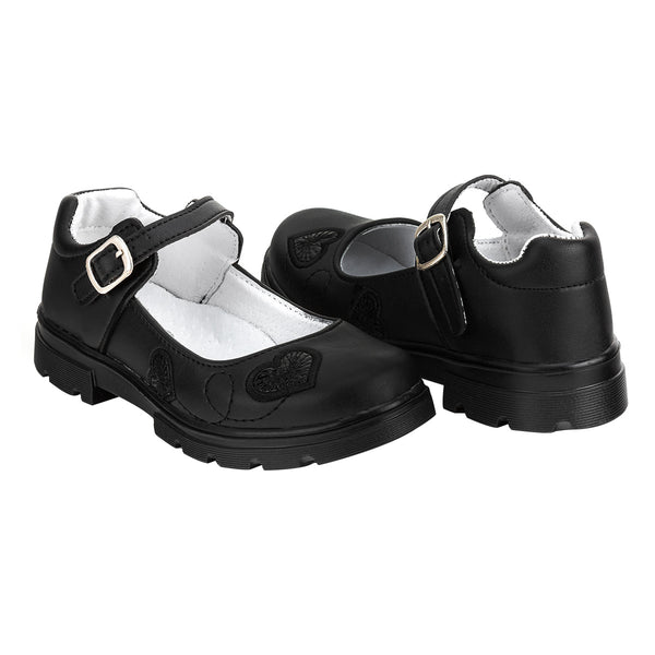 Zapato Escolar Corazones Niña Viritony 04226