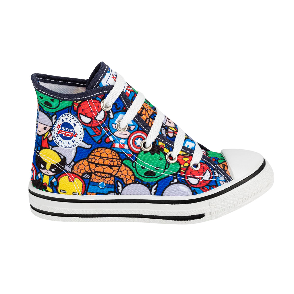 Tenis Botín Casual Moda Superhéroe Niño Fghstars 05580