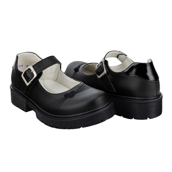 Zapato Clásico Escolar Negro Niña Dominiq 05371