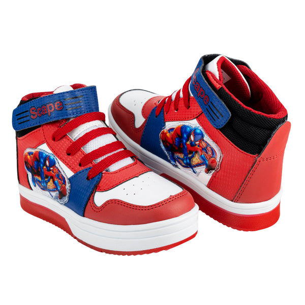 Tenis Casual Niño Spiderman Luz Led Scape 06297