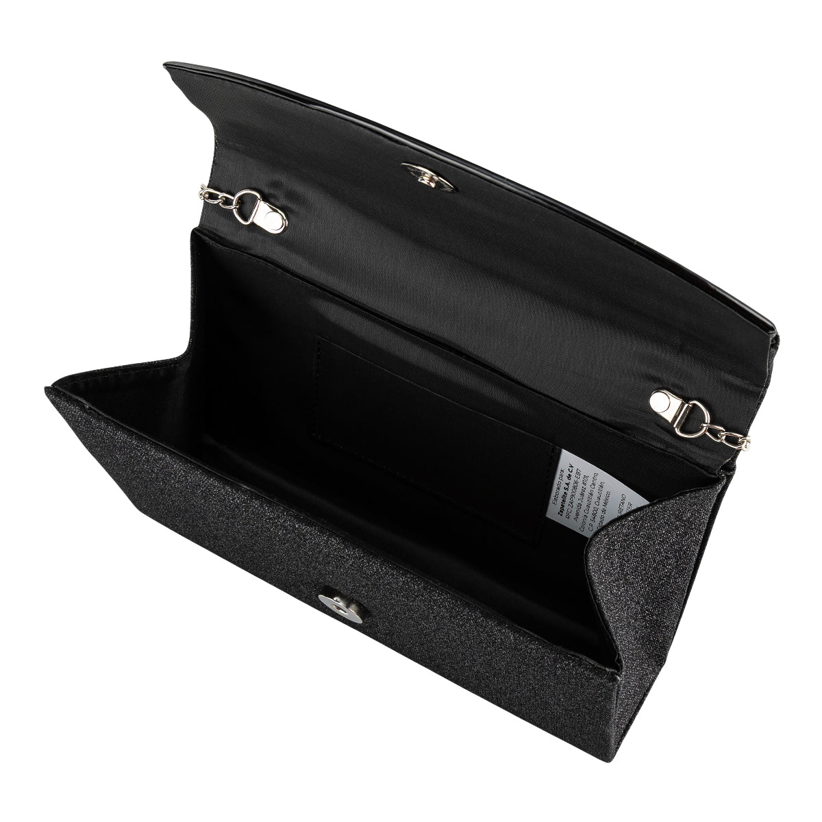 Bolso de mano en color negro de la marca Happy Shoes