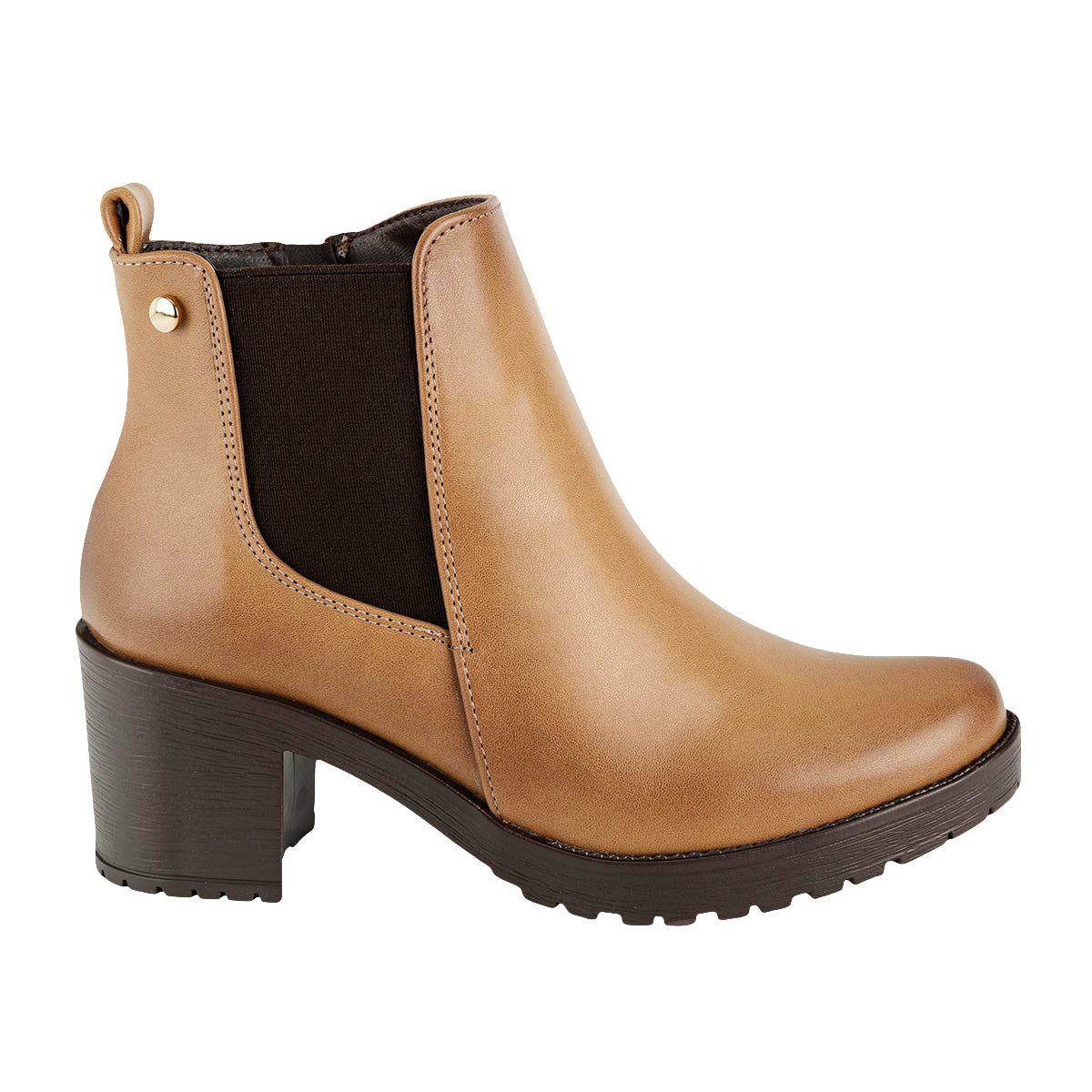 Botín Casual Tacón Para Mujer Fusión 06090