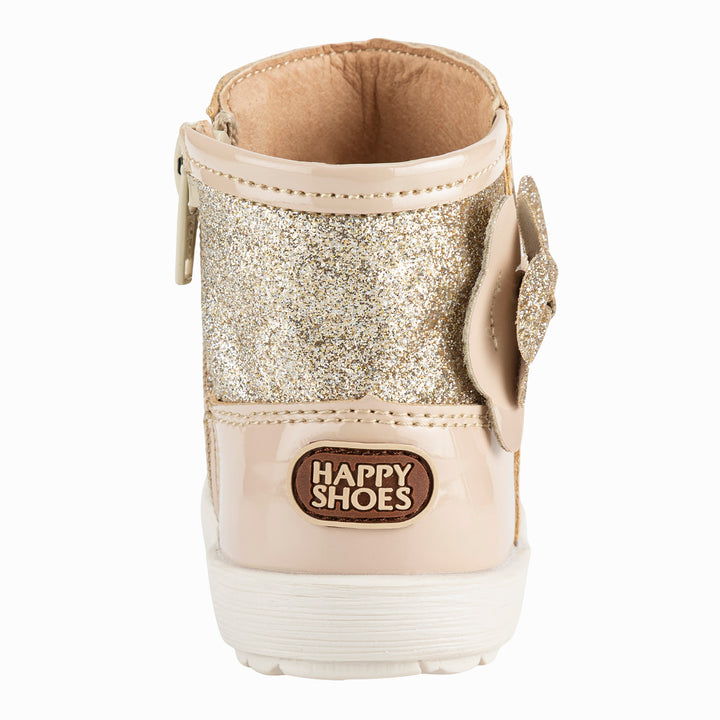 Bota para bebé en color natural de la marca Happy Shoes