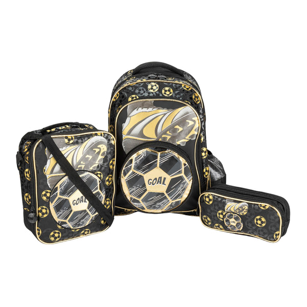 Set Mochila Lonchera Lapicera Balón Escolar 06064