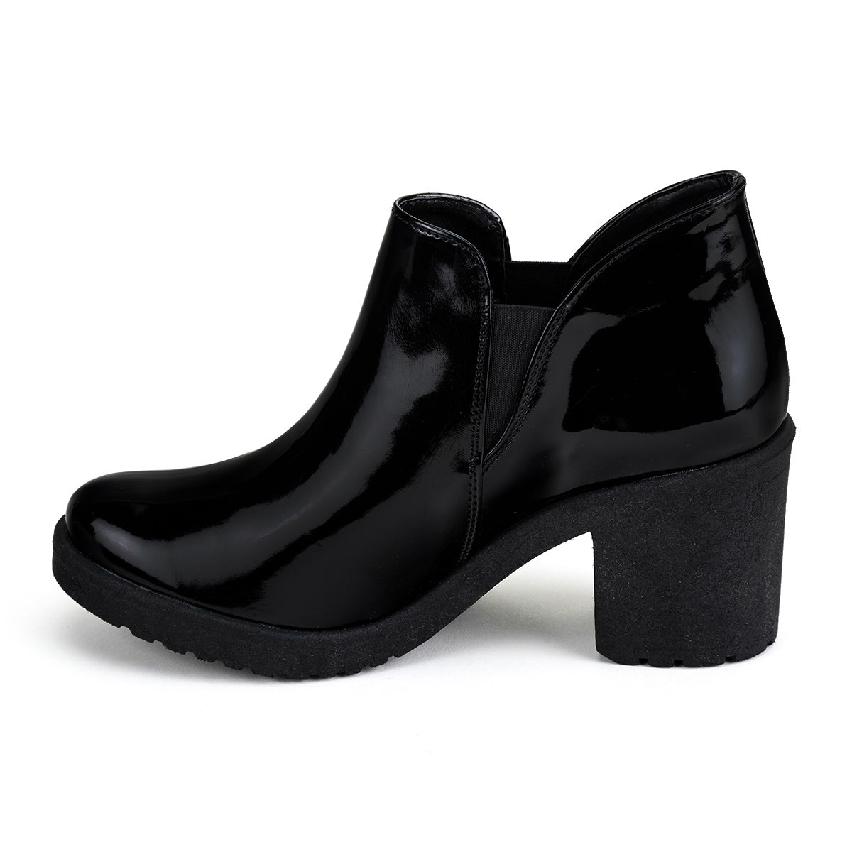 Botín Casual Charol Para Mujer Caramel 04533 - Tres Reyes Zapaterías - México