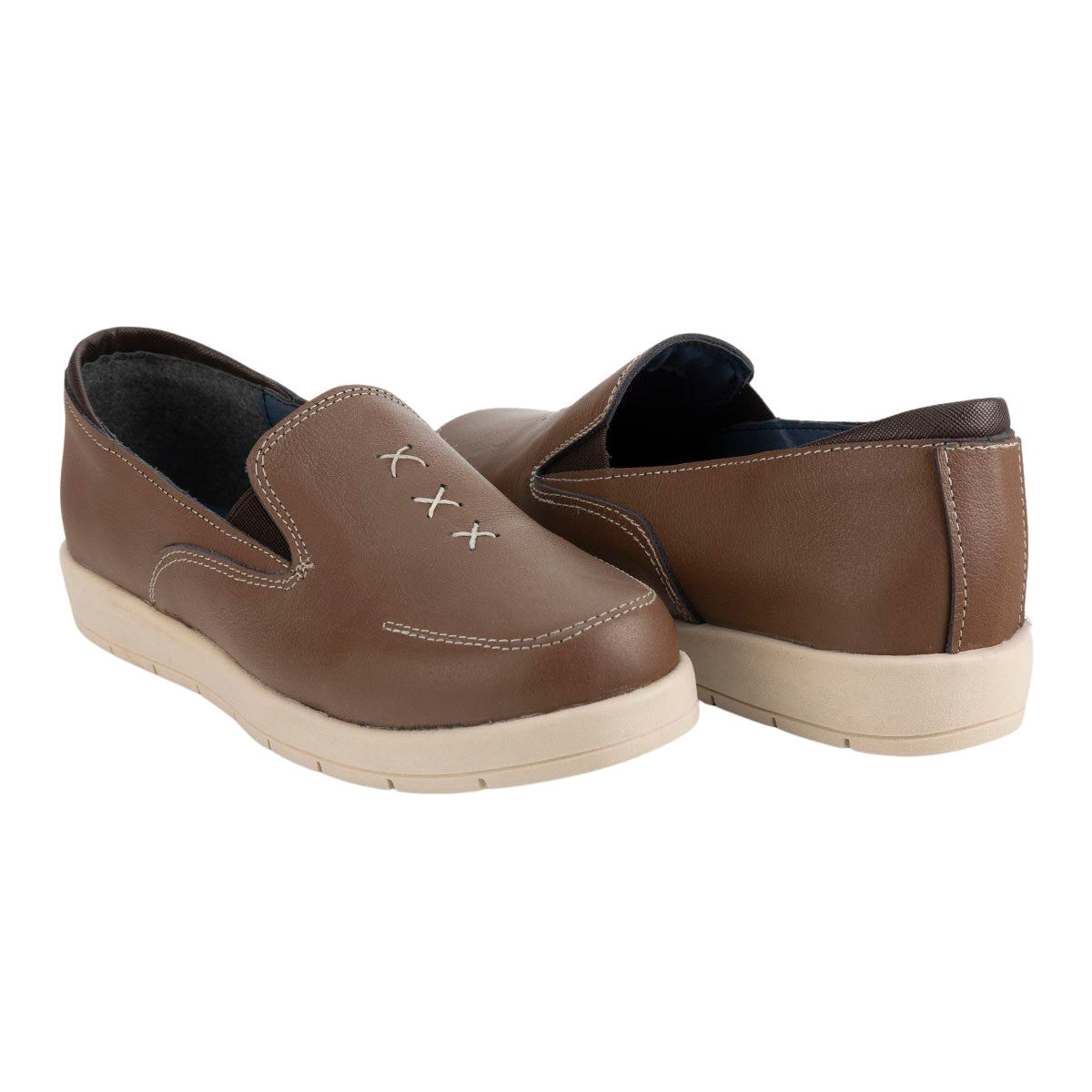 Zapato Moda Cómodo Para Mujer Touche 05519/20 Cogñac-Negro Touche Zapatos Touche Calzado con Estilo en México