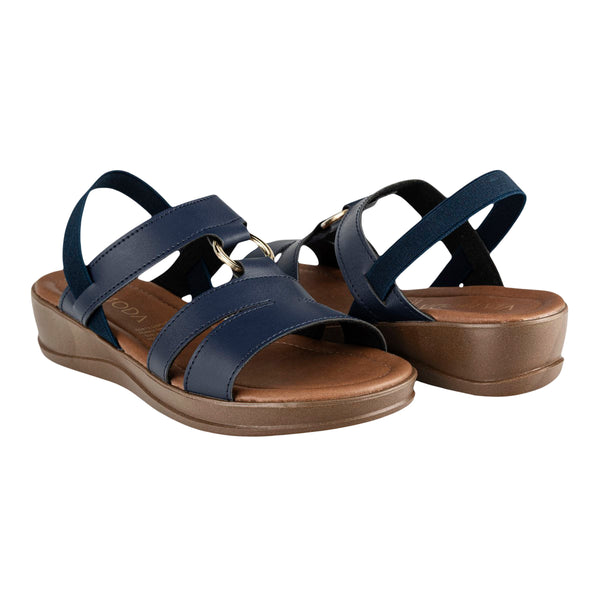 Sandalia Casual Cuña Argolla Dama Viamoda 03905