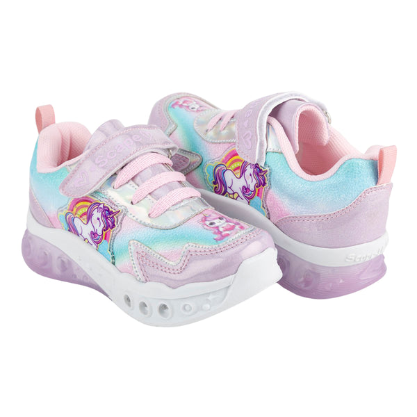 Tenis Casual Unicornio Luz Led Niña Scape 06293