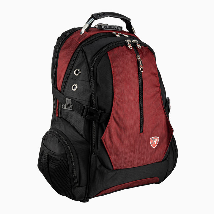Mochila escolar color negro con vino