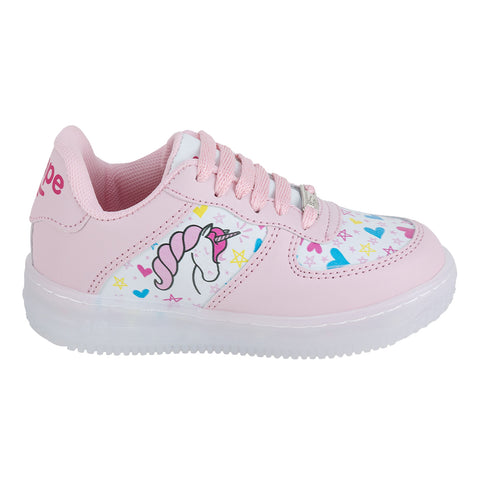 Tenis Luz Led Unicornio Corazones Niña Scape 04838