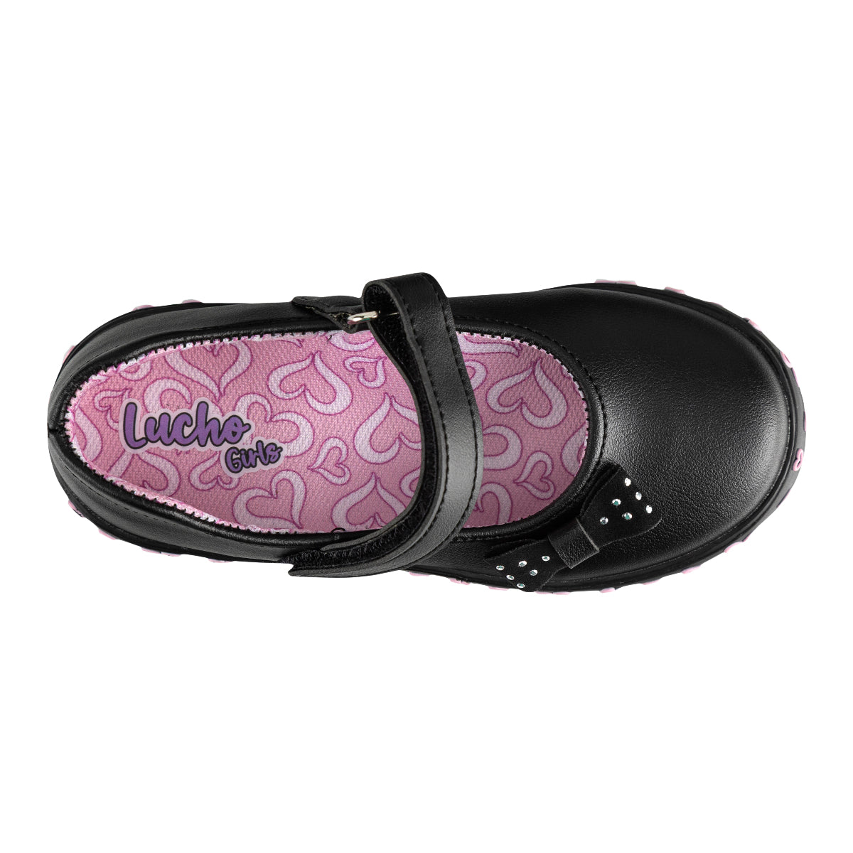 Zapato Casual Corazón M Jane Moño Para Niña Lucho 04915 - Tres Reyes Zapaterías - México