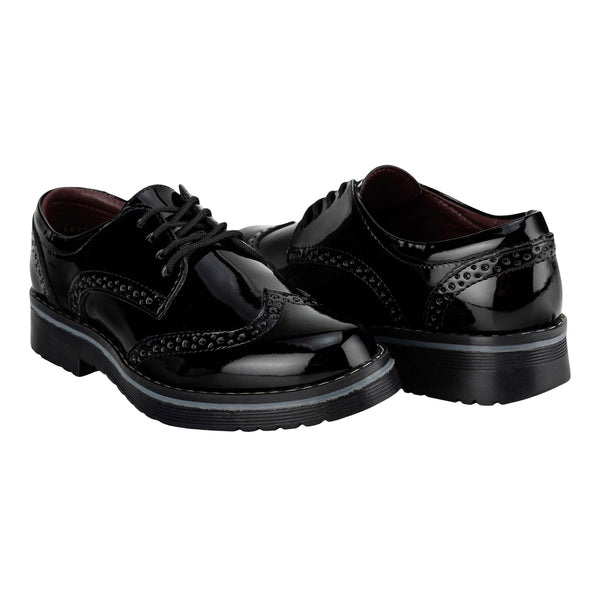 Zapato Escolar Brogue Dama Green Love 07109