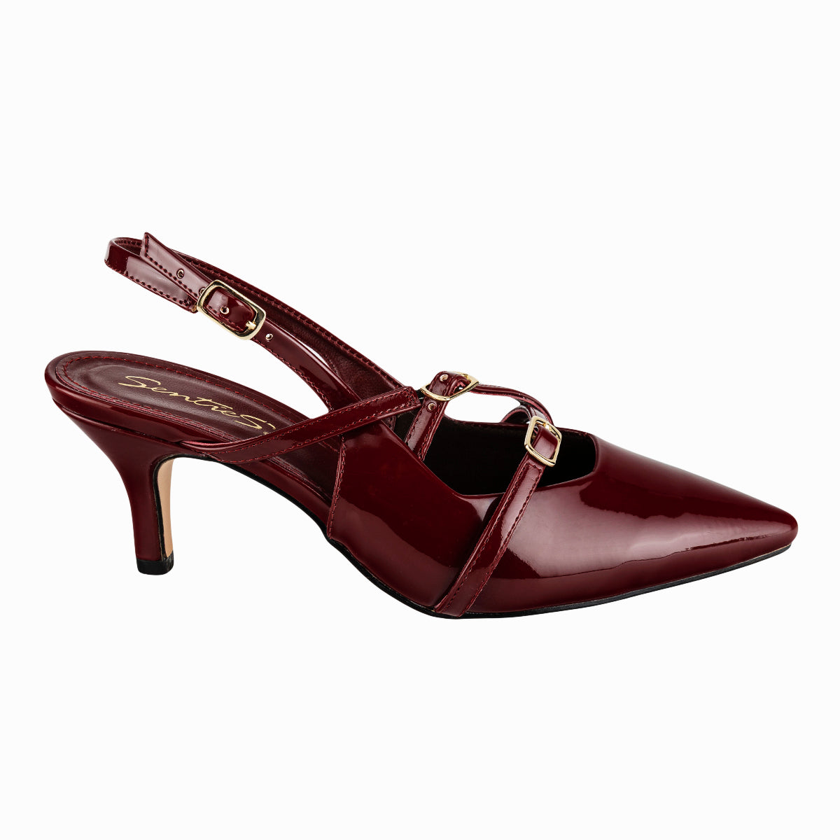 Zapatilla Fiesta Graduación Slingback con Hebillas Para Mujer Senties 07290-91