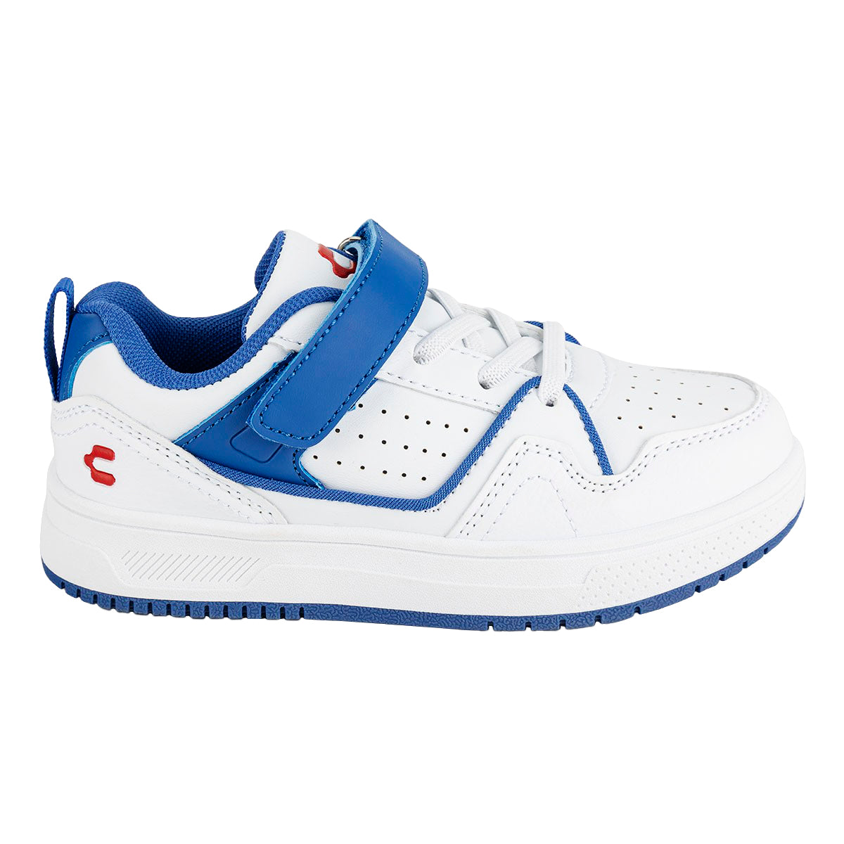 Tenis Moda Casual Niño Charly 05731/32 Blanco/Negro-Blanco/Rey