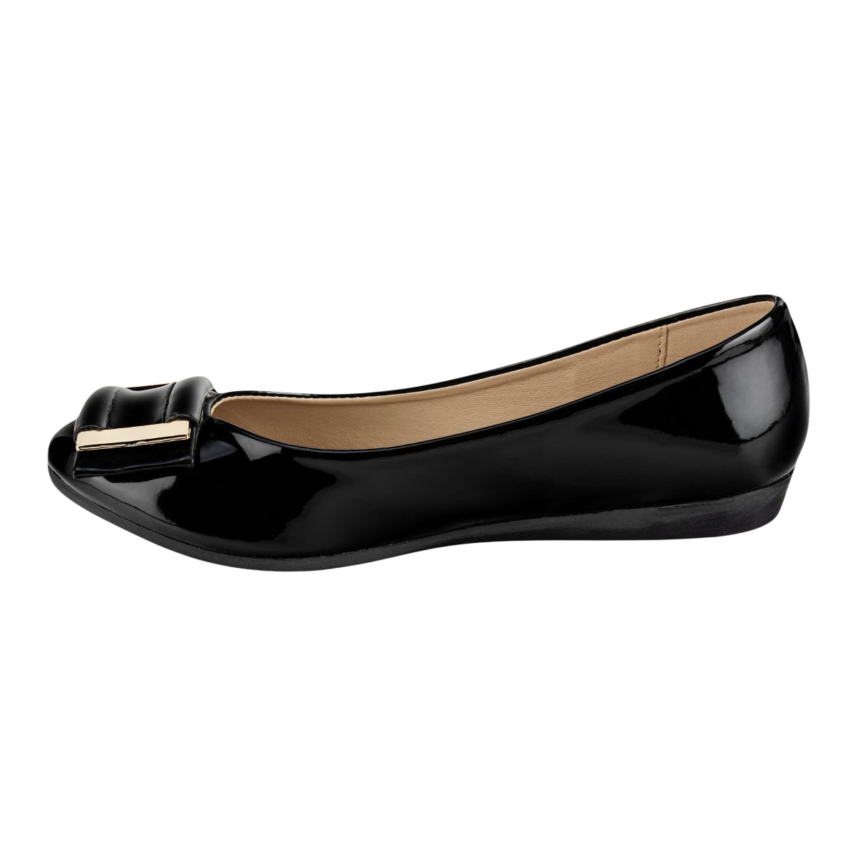 Zapato Flats Detalle en Hebilla Para Mujer Caramel 06440