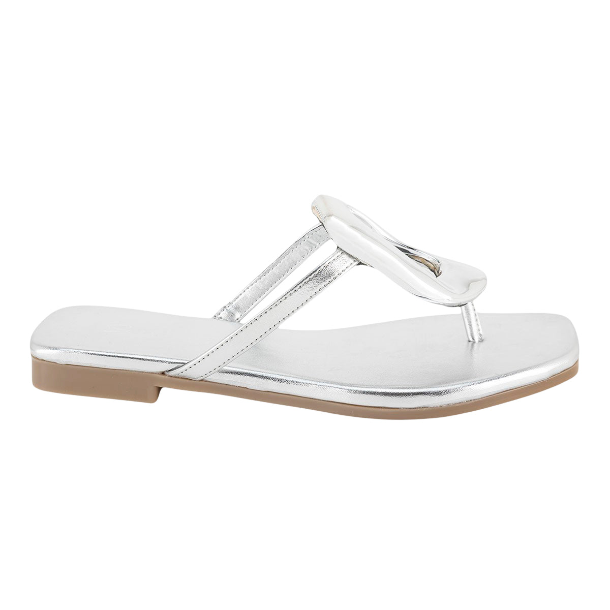 Sandalia Piso Hebilla Pulida Dama Senties 07248