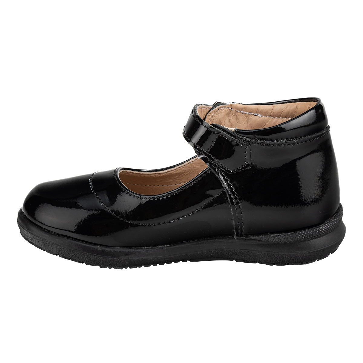 Zapato Corazón Escolar Hebilla Negro Niña Dogi 05507