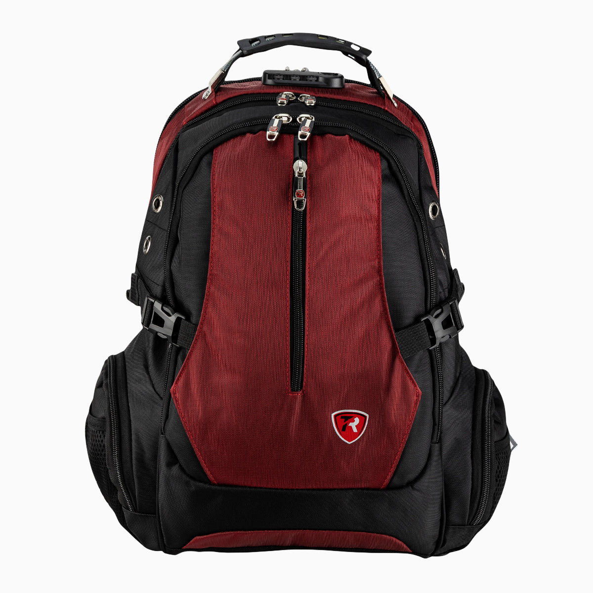 Mochila escolar color negro con vino