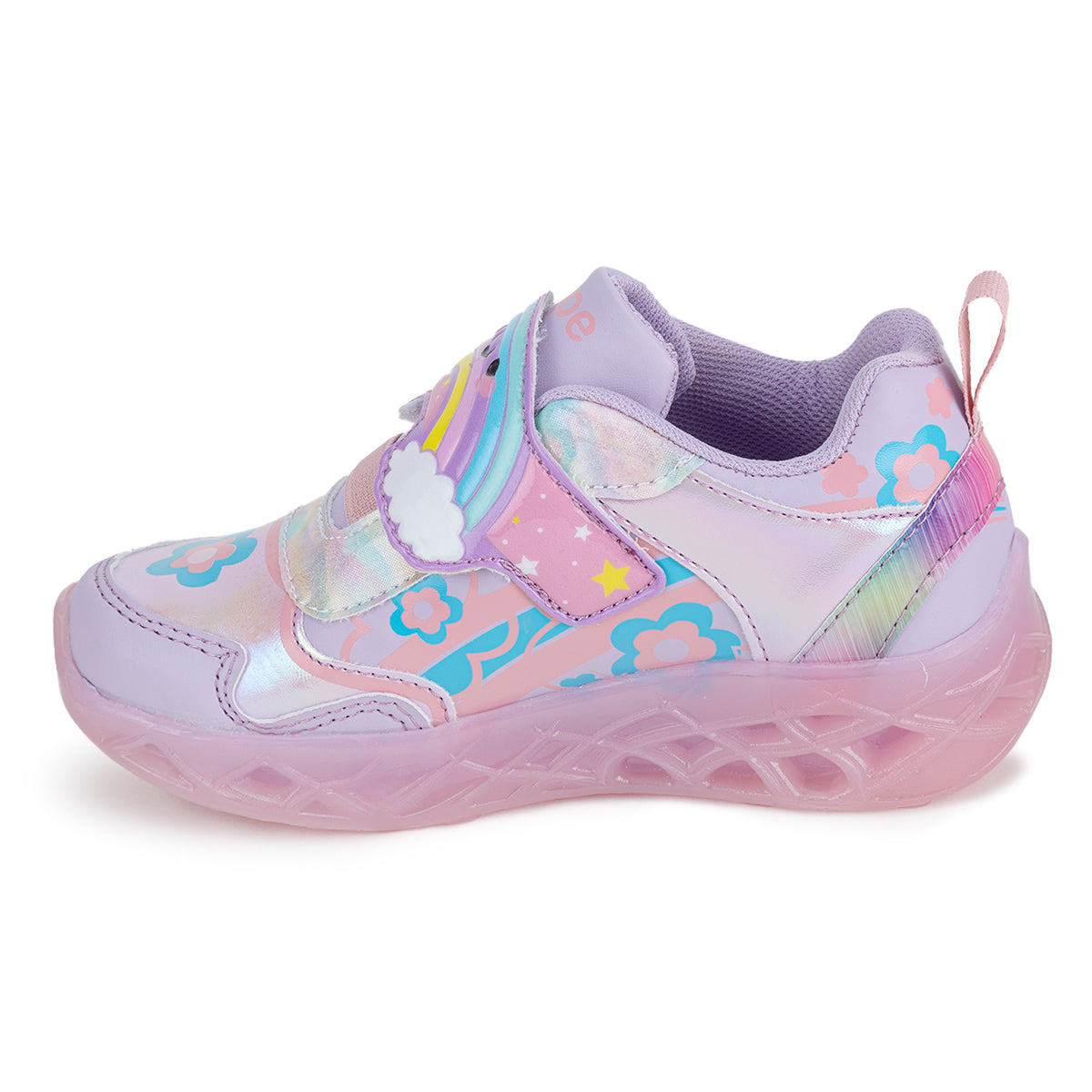 Tenis Arcoiris Poni Luz Led Niña Scape 04837