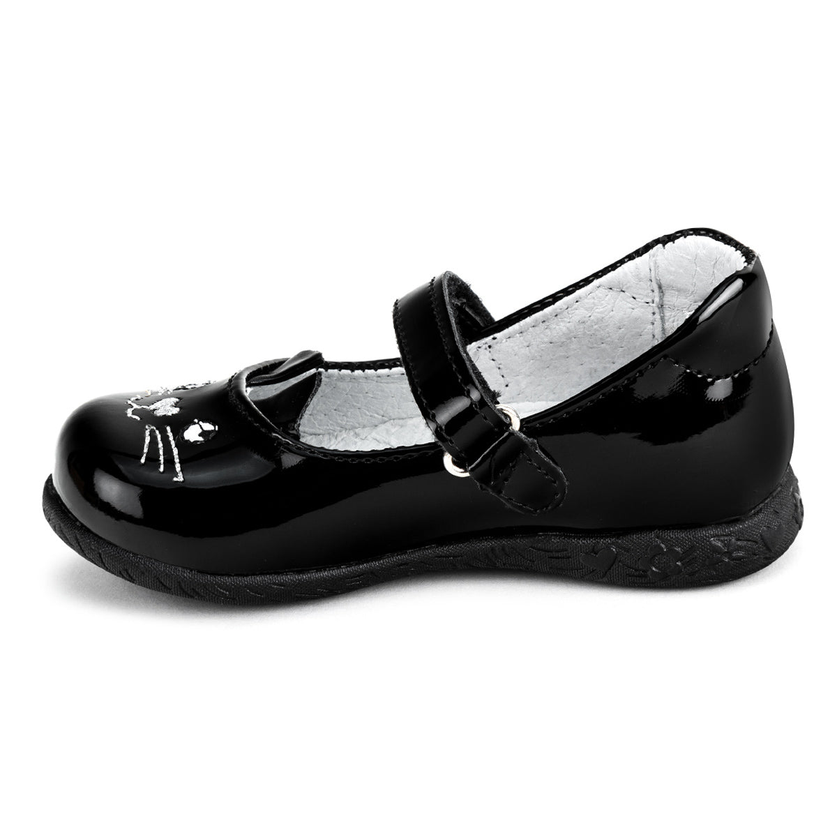 Zapato Charol Velcro Gatito Lucho 04359