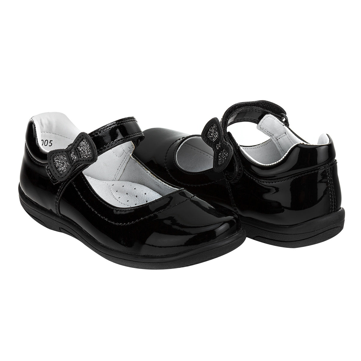Zapato Escolar Charol Moño Niña Bambino 04208