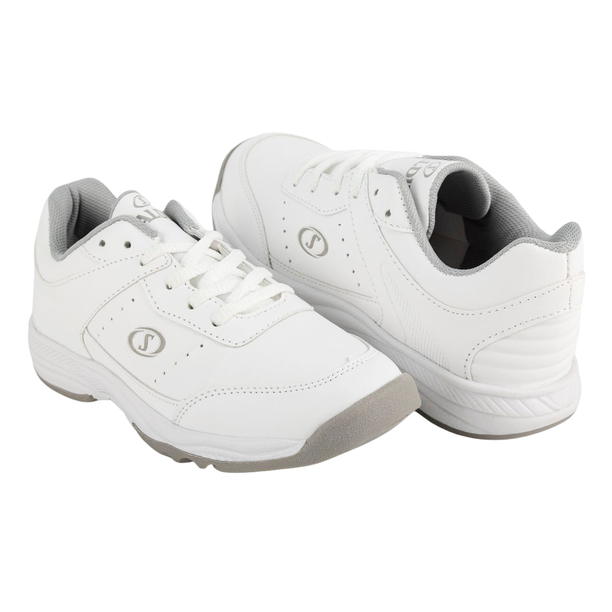 Tenis Blancos Escolar Deportivo Casual Joven Spalding 05869