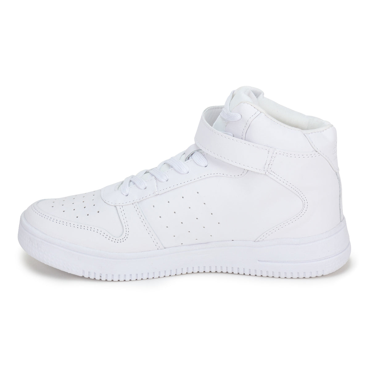 Tenis Blancos Escolar Bota Casual Moda Joven Court 00772 - Tres Reyes Zapaterías - México