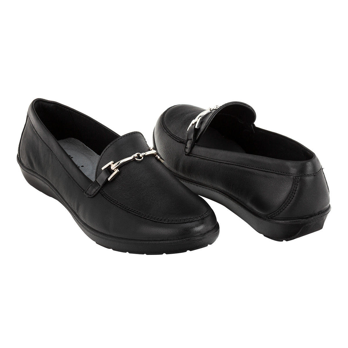 Zapato Clásico Cómodo Negro Dama Flexi 02594